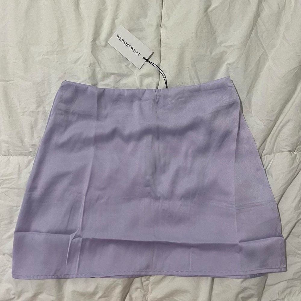 WeWoreWhat Lavender Mini Skirt